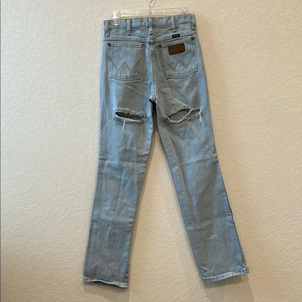 Wrangler Light Blue Distressed Jeans